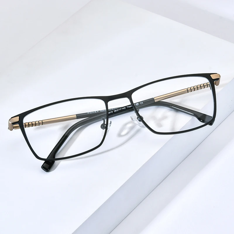 FONEX Titanium Eyeglasses Frame Men Brand Design Square Ultralight Glasses Japanese Ultralight-Weight High Quality Eyewear 85915