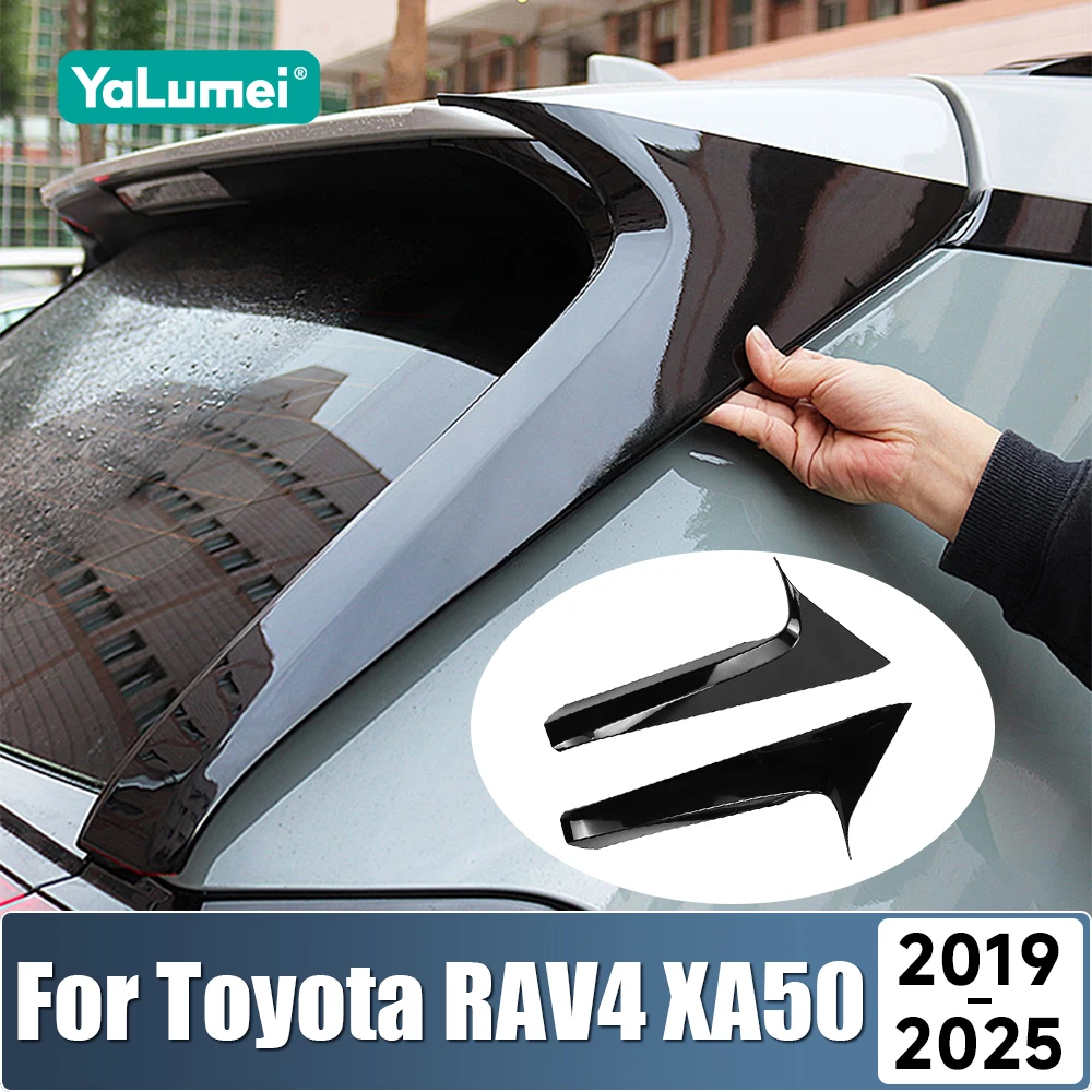 

For Toyota RAV4 XA50 Hybrid 2019 2020 2021 2022 2023 2024 2025 ABS Car Rear Door Window C Pillar Post Molding Sticker Cover