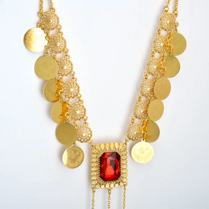 

Sunny Jewelry Indian Necklace For Women Tassel Dream Catcher Turkish Coin Pendant Neck Chain Boho Ethnic Vintage Jewellery Gift