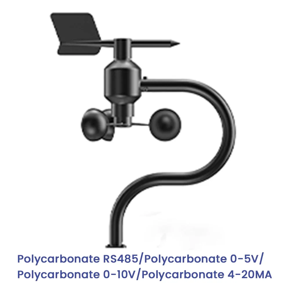 Polycarbon 0-60 m/s sensore di velocità del vento trasmettitore di direzione del vento a 360 ° trasmettitore di monitoraggio della stazione