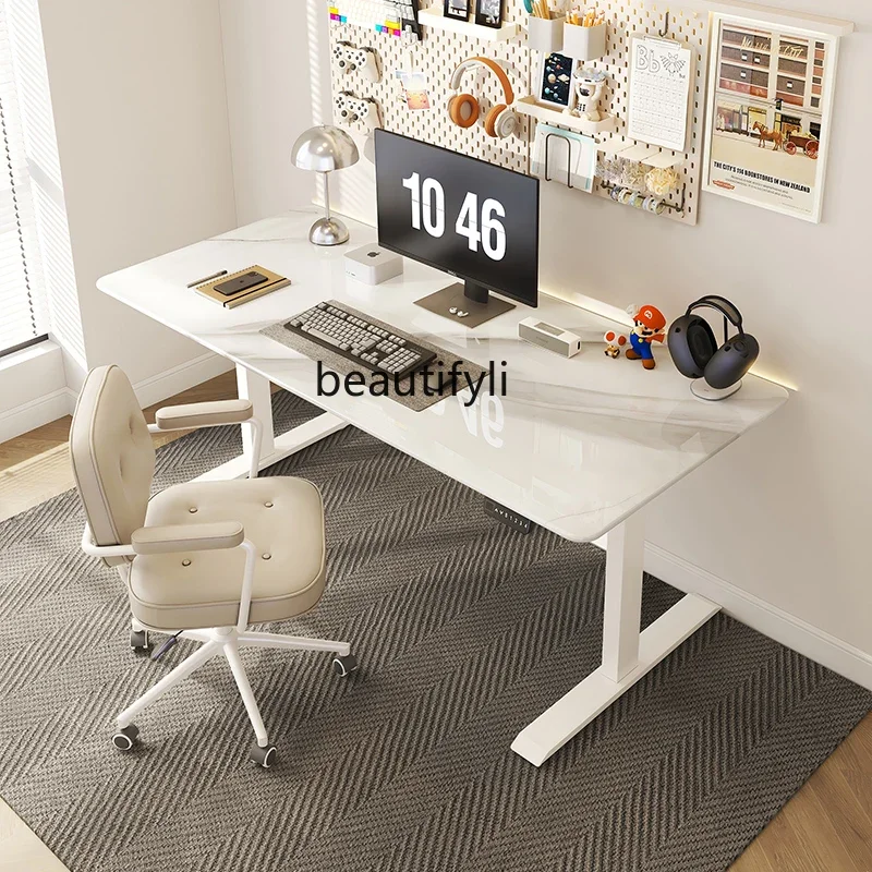 B178 Lifting e-sports table Home desk Smart computer table Supercrystalline stone Electric lifting