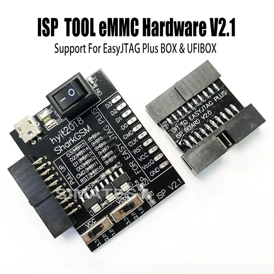 NEW ISP TOOL eMMc Z3X EMMC ISP Adapter with z3x Easy JTAG Plus Box and UFI BOX