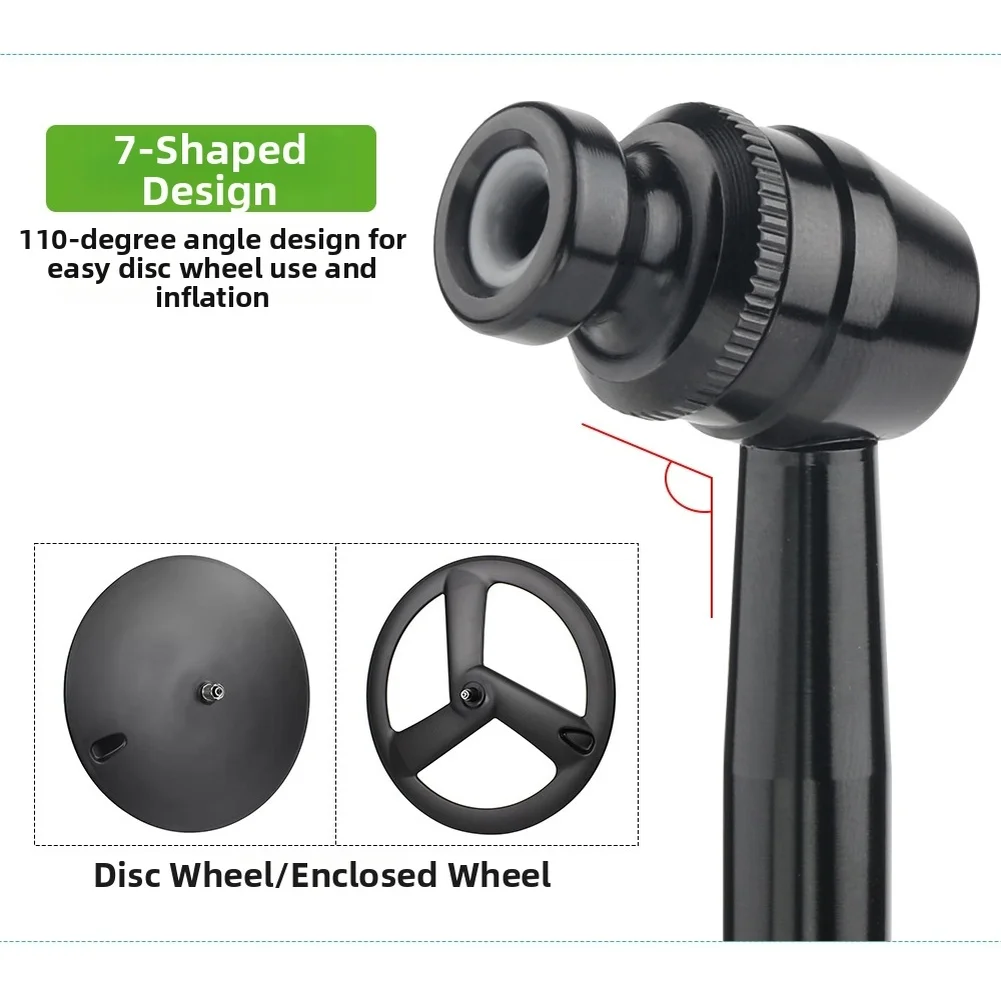 Carbon Fiber Disc Wheel  FOR PRESTA  To Valve Adapter For Fixed Gear Bike-Pump Valve Rim Adapter Convert-Connector
