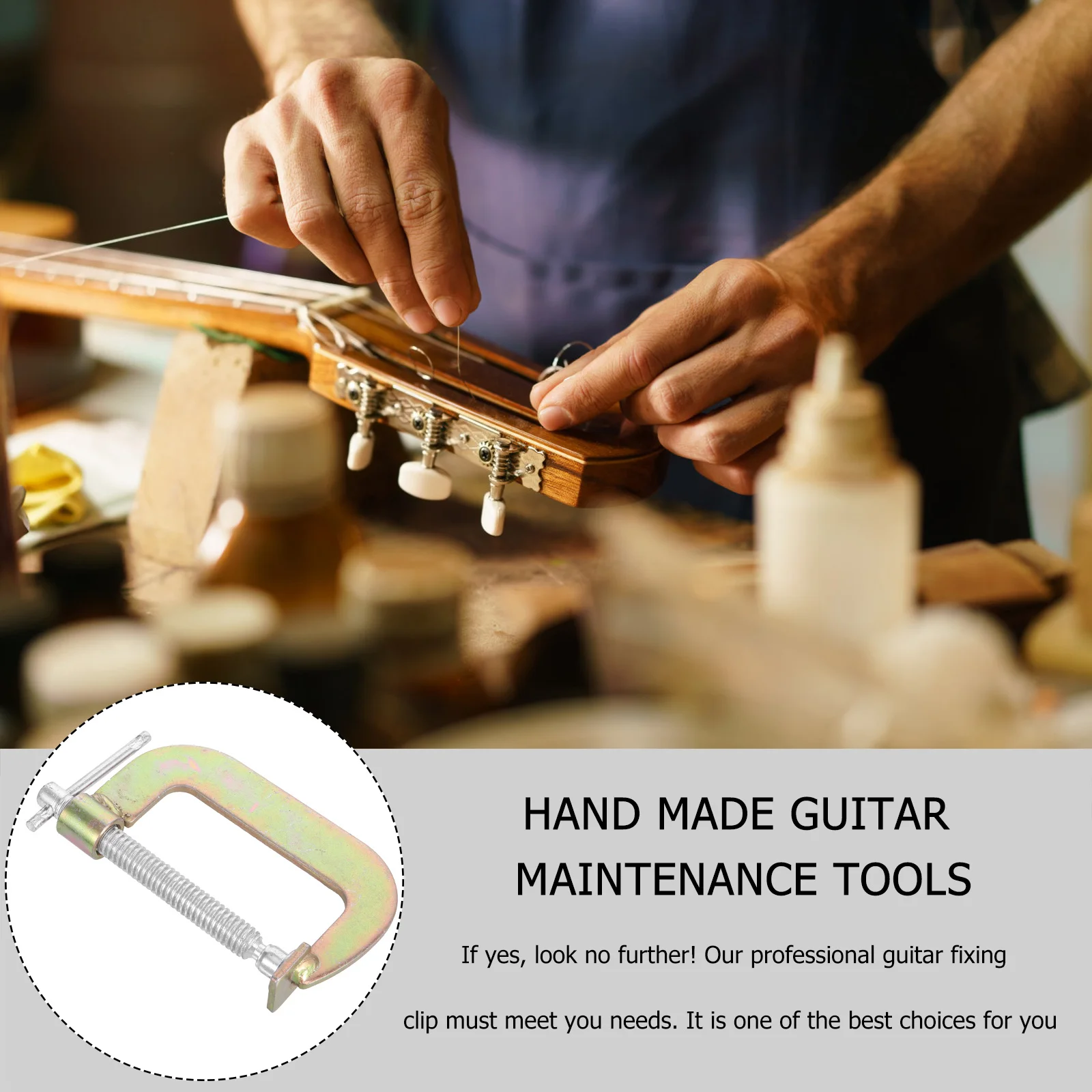 

Guitar Repair Tools Equipment Maintenance Bass Fingerboard Clamp Metal Making Handmade
