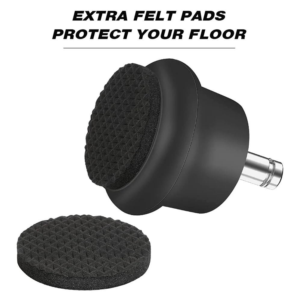 Cadeira de escritório Substituição Bell Glides, Stool Giratória Rodízio Rodas, Fixa Estacionária Rodízios, 5pcs
