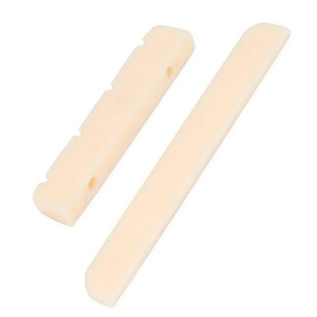 Rosewood Ukulele Bone Nut Saddle Point Wooden Bridge Assembly for Ukulele Guitar Kids 4 Strings