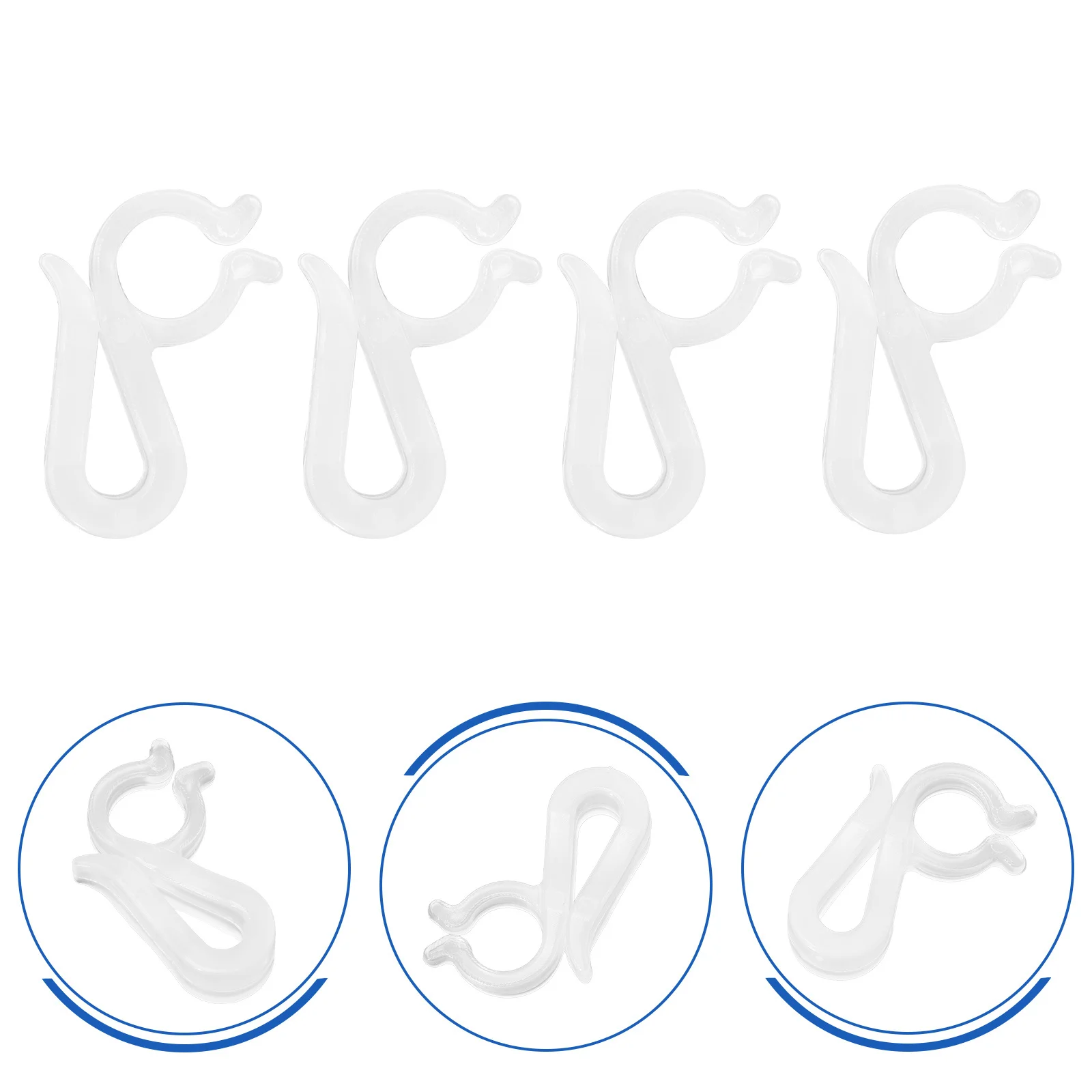 

100Pcs Christmas Lamp Fixing Hooks Sturdy String Light Hanging Hanger Multipurpose Indoor Outdoor