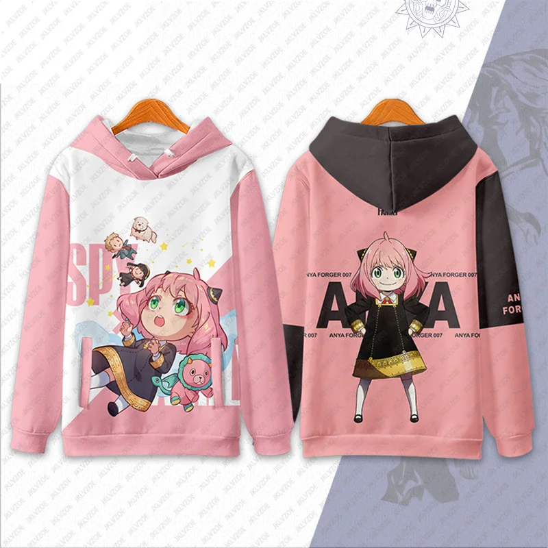 

Japanese Super Hot Anime SPY×FAMILY Printed Tops Women Loose Casual Hoodie For Men Women Hoodies Harajuku Style Y2K Fans Hoodies