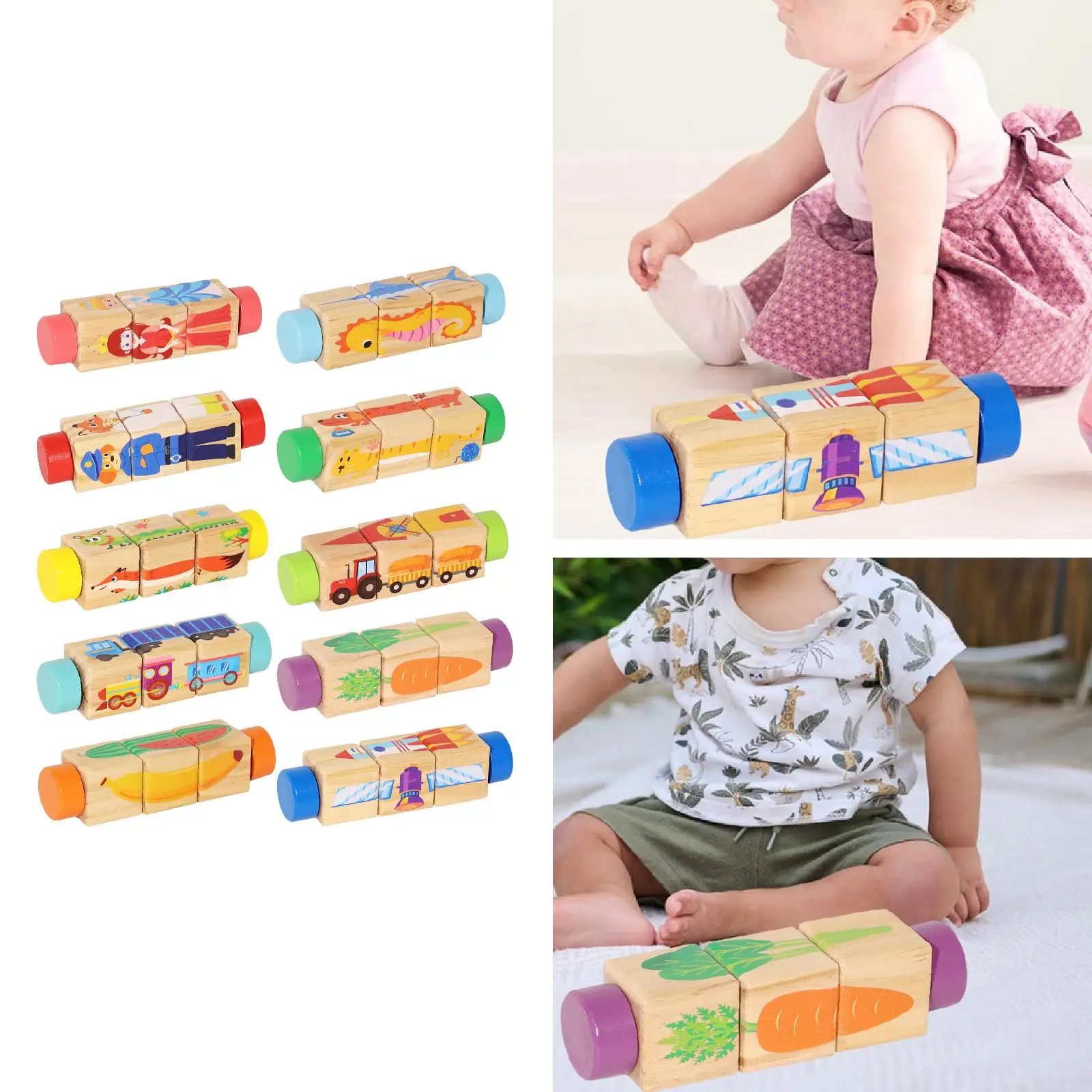 

3D деревянная вращающаяся головоломка: развивающая игрушка для мальчиков и девочек, унисекс, для развития когнитивных навыков и мышления