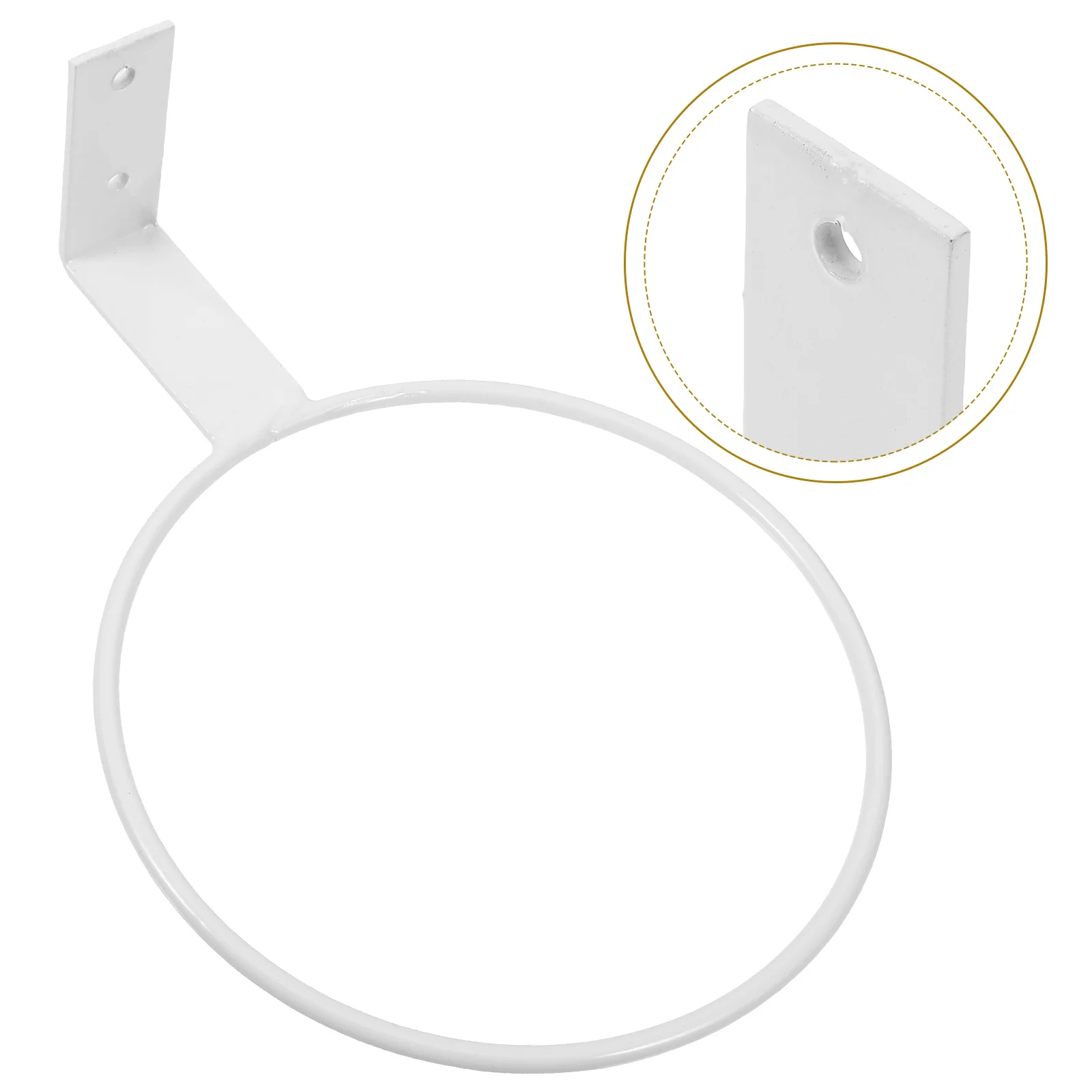 2pcs WallMountedBasketballRack WhiteIronSportsBallsHolder StorageDisplayShelf 가정용 금속 축구 스탠드 다목적 볼 선반