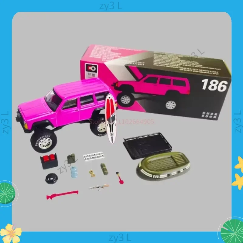 Tuoyi Xcartoys Alloy 1/64 Cherokee Model Samochodu Zabawka Samochód Terenowy Fluorescencyjny Proszek 186 Biurkowy Modny Kolekcjonerski Ornament Zabawka Prezent