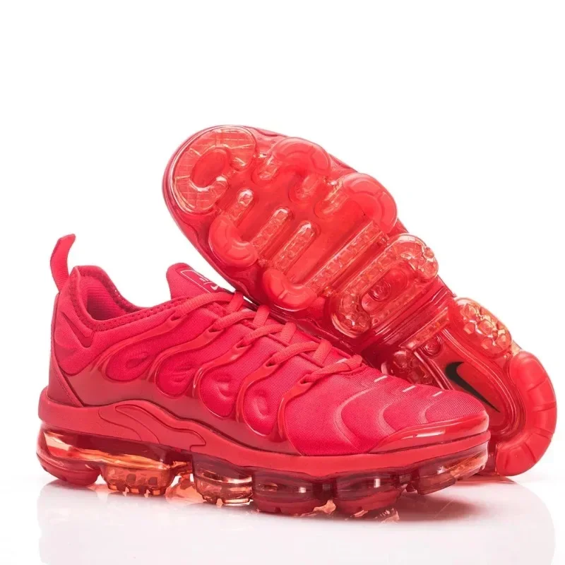 Nike Vapormax Plus TN Air Cushion Men's and Women's Running Shoes Comfortable Lightweight Outdoor Sports Sneakers Red