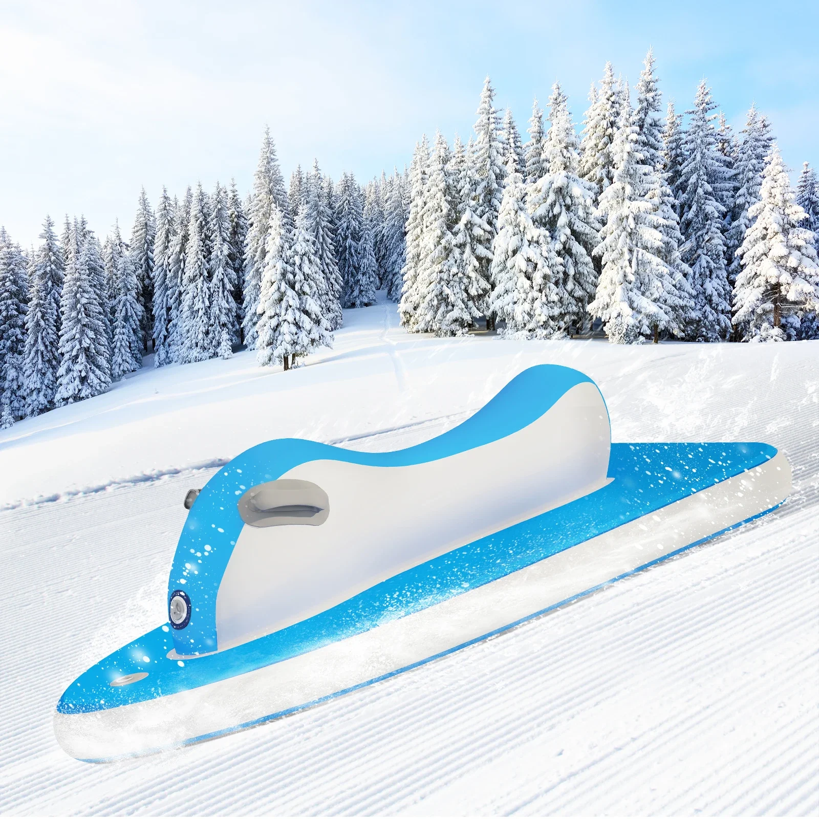 Customized Inflatable Winter Snow Boat Ski Car Children PVC Snow Jet Ski Mat Motor Boat