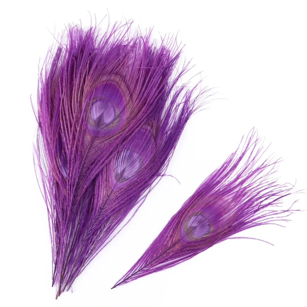 Colored Peacock Feathers 15-25 CM/6-10\