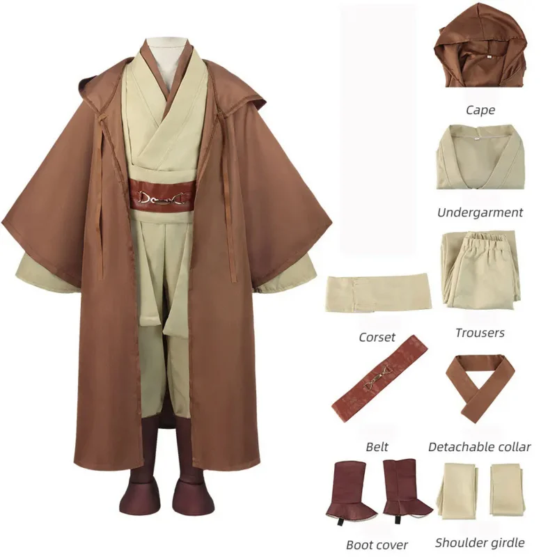 Obi-Wan Kenobi cosplay upgraded full set excluding shoes costumes outfit Halloween costume