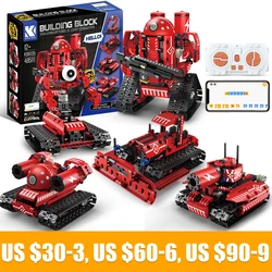 Technical Intelligent Robot K96135 APP Remote Control Building Blocks Bricks Programming USB Gift Sets Toys Construction Kids