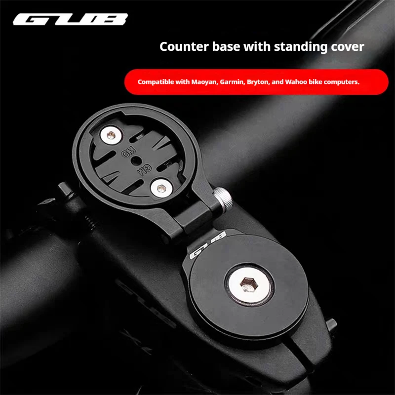GUB 639 Fahrradcomputer-Vorbauhalterung, Winkelverstellbare Halterung für Fahrradcomputer, Kompatibel mit Garmin Edge, Wahoo, Bryton, Cateye