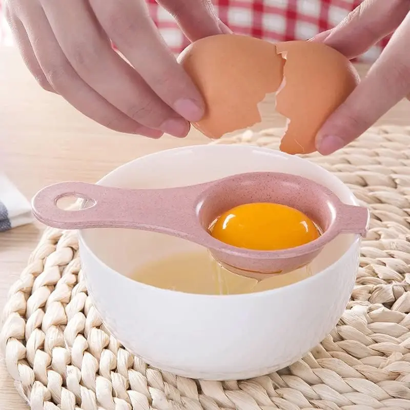 3PCS Egg Separator Egg Yolk White Separator Egg White Separator Egg Whites Strainer Filter Divider Egg Separator Tool Kitchen Ba
