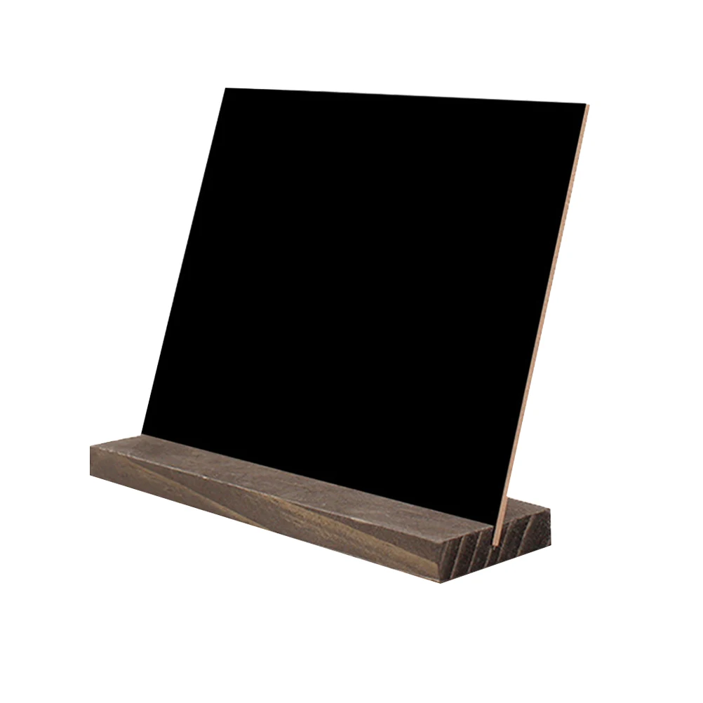 Small Wooden Base Blackboard Double-sided Mini Chalk Sign Chalkboard Signs with Stand Decoration
