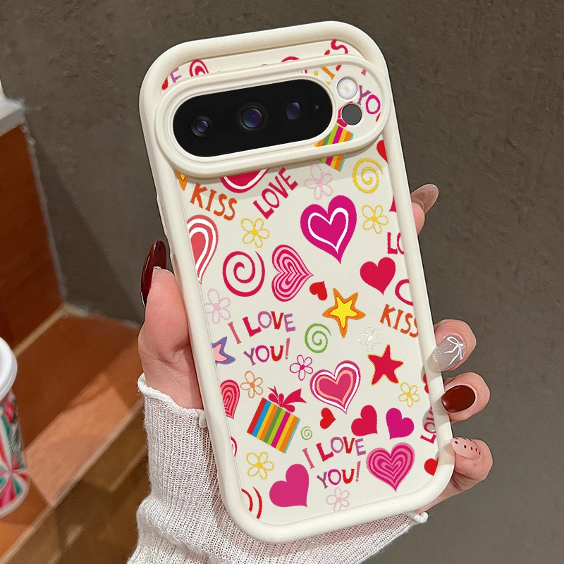 Phone Cases Google Pixel 7 - Creative Love Hearts Pattern Phone Case