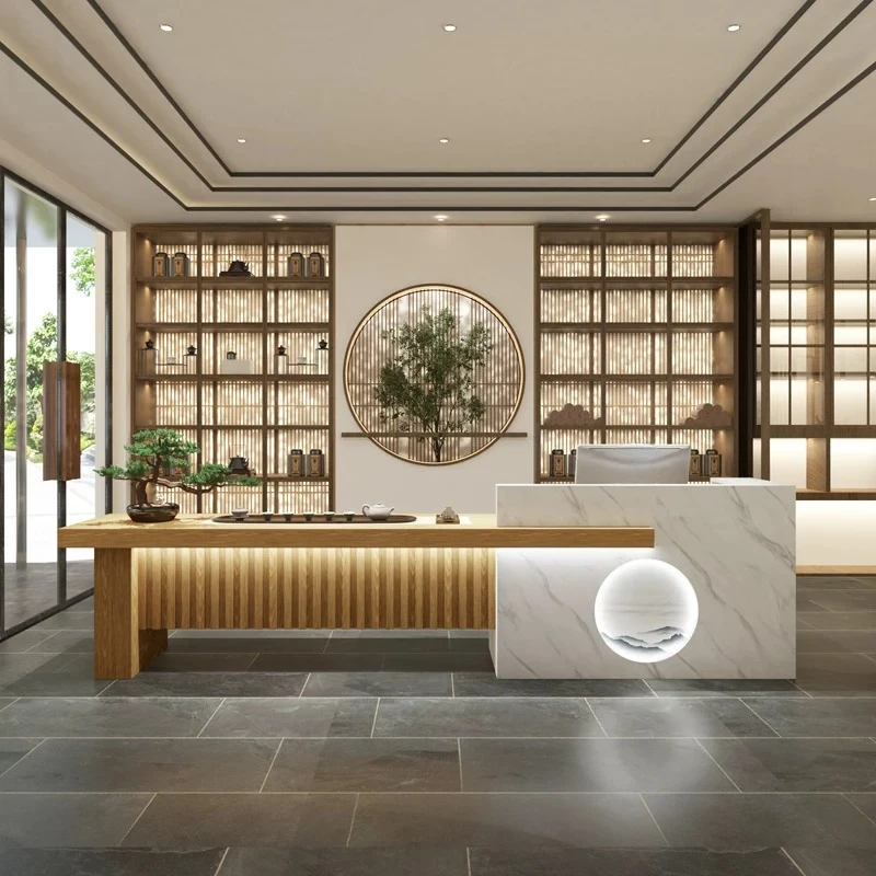 Clinical Medical Reception Desk Gym Checkout Podium Reception Desk Minimalist Front Desk Mostrador De Tienda Office Furniture