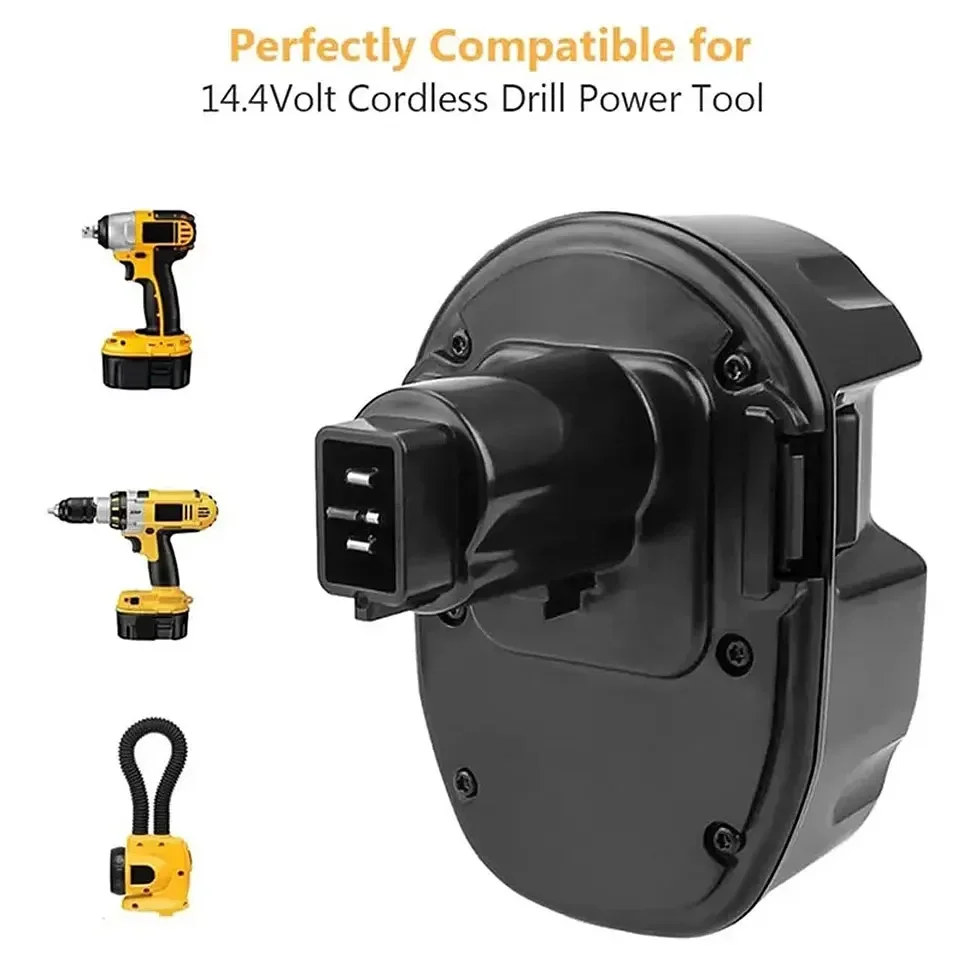 Pro Dewalt 6800mAh 14,4V Ni-MH náhradní baterie 14,4V XRP DC9091 DC9094 DW9091 DE9091 DE9092 14,4V akumulátorové elektrické nářadí - náhled 5