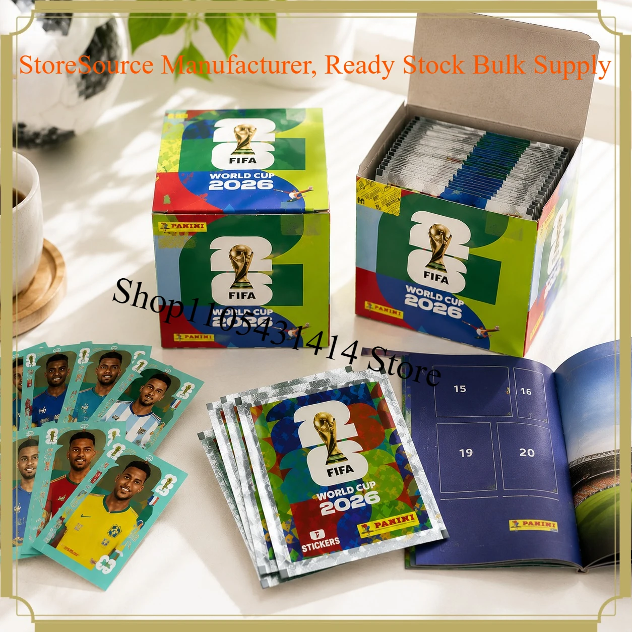 Tarjeta Coleccionable de Fútbol Panini Prizm FIFA World Cup 2026, Monopoly Sticker, Tarjetas Originales, Juguete, Regalo de Cumpleaños o Festivo para Hombre o Mujer