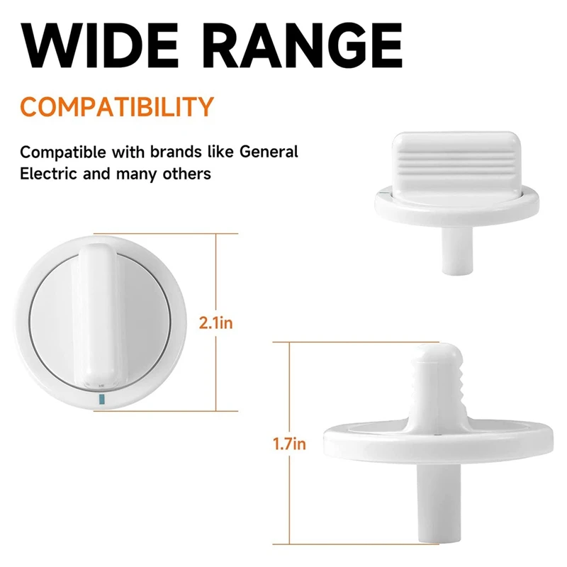 2X WE01X10160ลูกบิดจับเวลาเครื่องซักผ้า/เครื่องเป่า-แทนที่ WE01X10069 PS755794 AP3207448