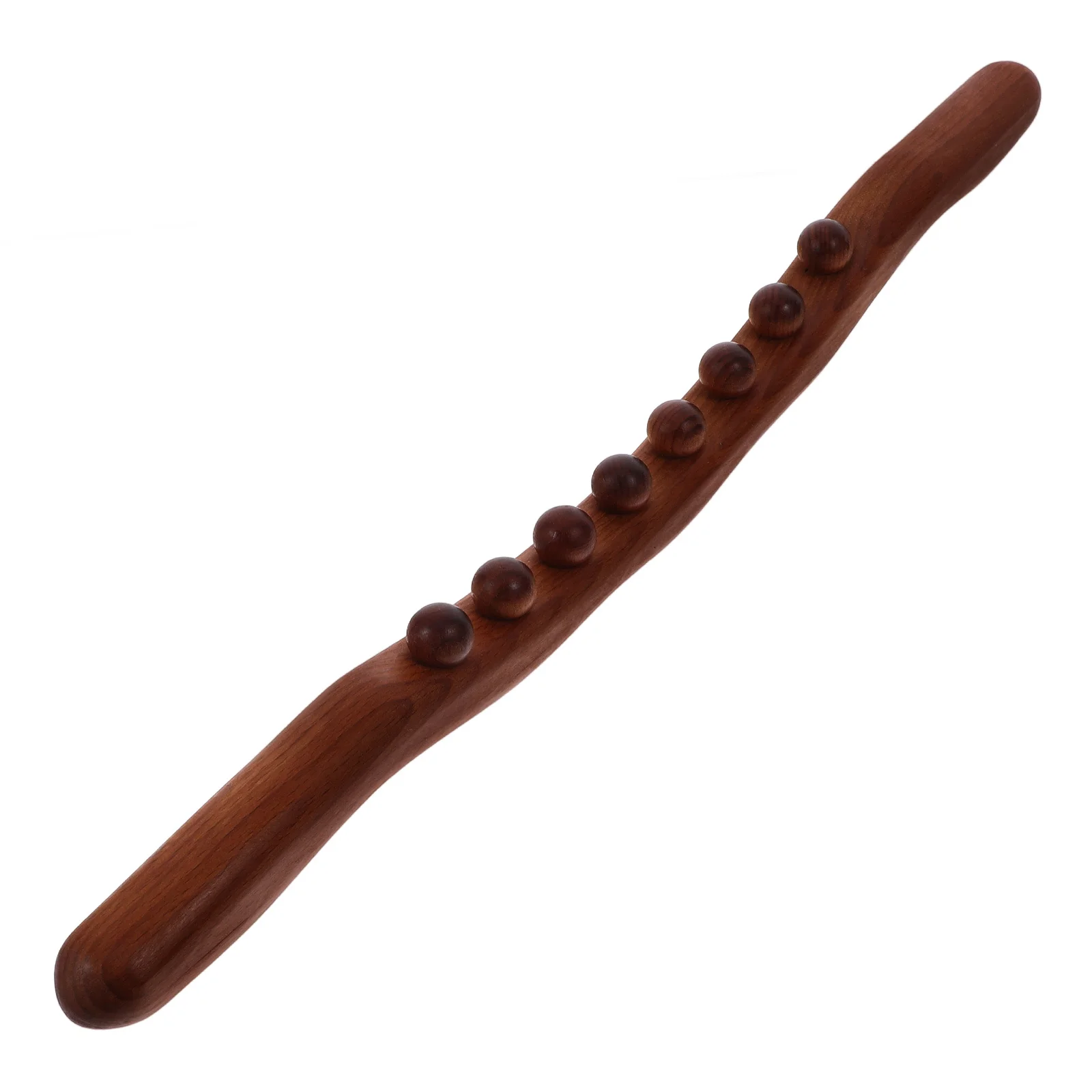 

8 Beads Wooden Gua Sha Massage Stick For Full Body Muscle Relaxation Therapy Tool Roller Massager For Home Salon Travel Use