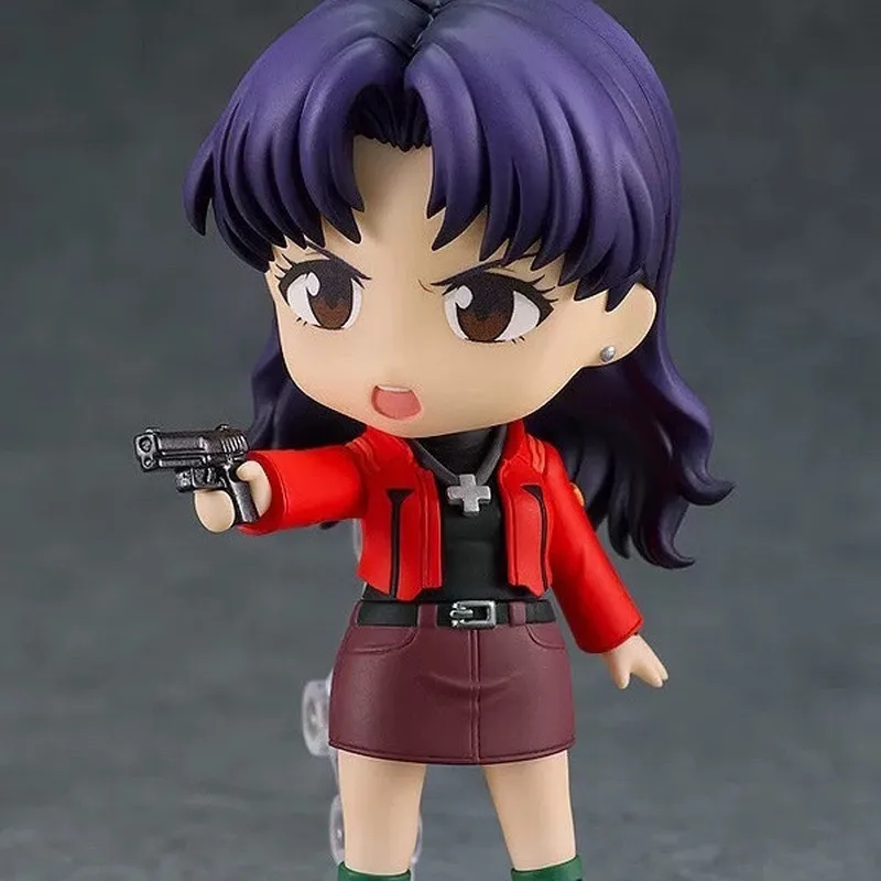 Q-Version 2333 Genesis Evangelion Misato Katsuragi Artikulierte Actionfigur mit Austauschbaren Gesichtern Sammlerstücke