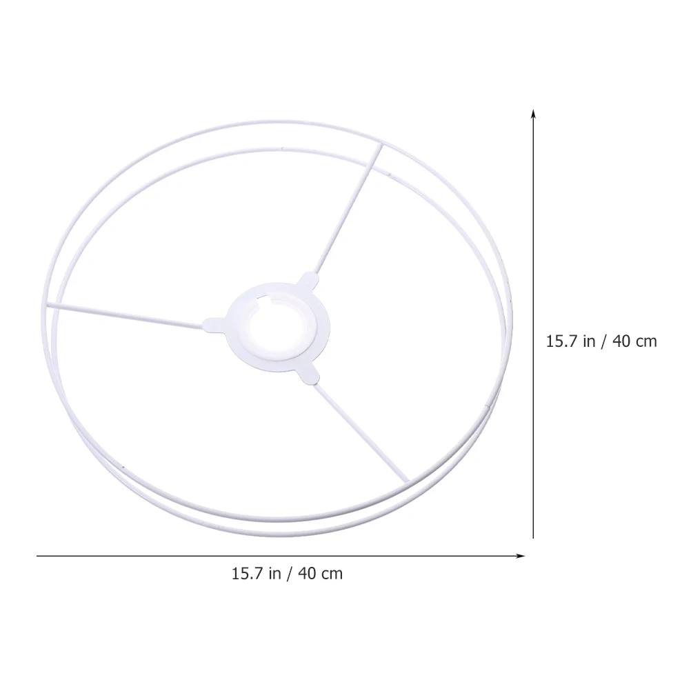 

1 Set Iron Lamp Shade Frame Ring Holder Diy Support Sturdy Metal Light Accessories Ceiling Pendant Frames Round Wire Rack For