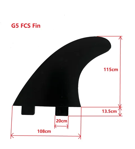 Плавники для серфинга G5 FCS, 2 шт, универсальные и прочные — фото устройства