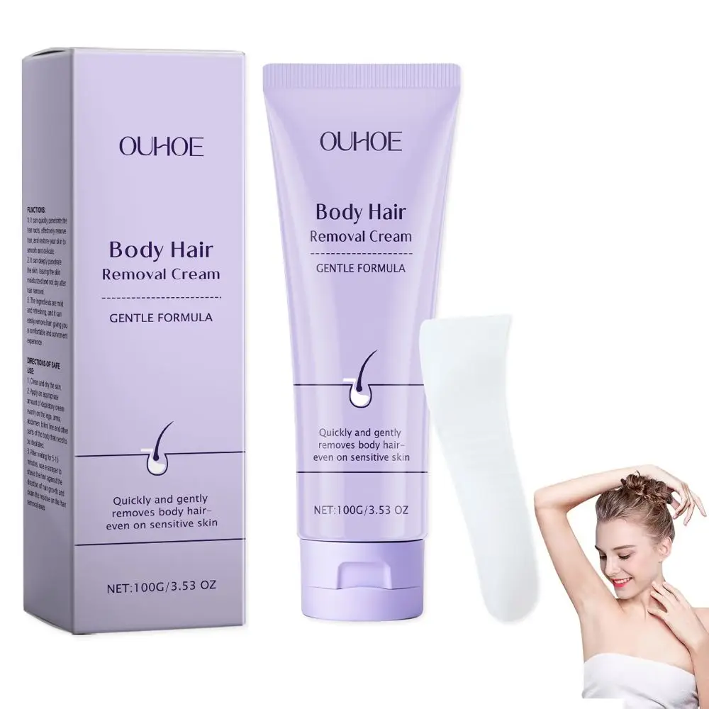 

Gentle Body Hair Removal Cream With Spatula Applicator Durable And Smooth Facial hair Removal Safe