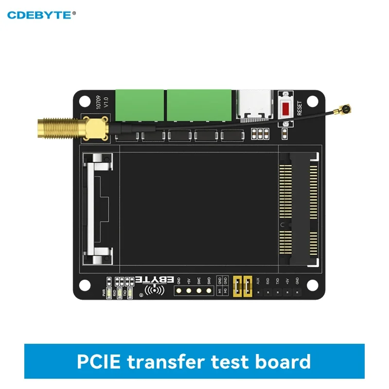 PCIE Transfer Test Board 230/433/470MHz PCIE Interface LoRa Spread Spectrum CDEBYTE E15-PCIE-T1 RS485/RS232/USB Test Board Kit