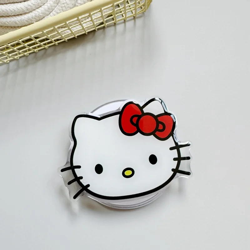 سانريو مرحبا كيتي حامل الهاتف المحمول المغناطيسي مستقر Kt القط Kawaii الملاك الدب الصغير وجه كبير راقصة طباخ هدايا عيد الميلاد