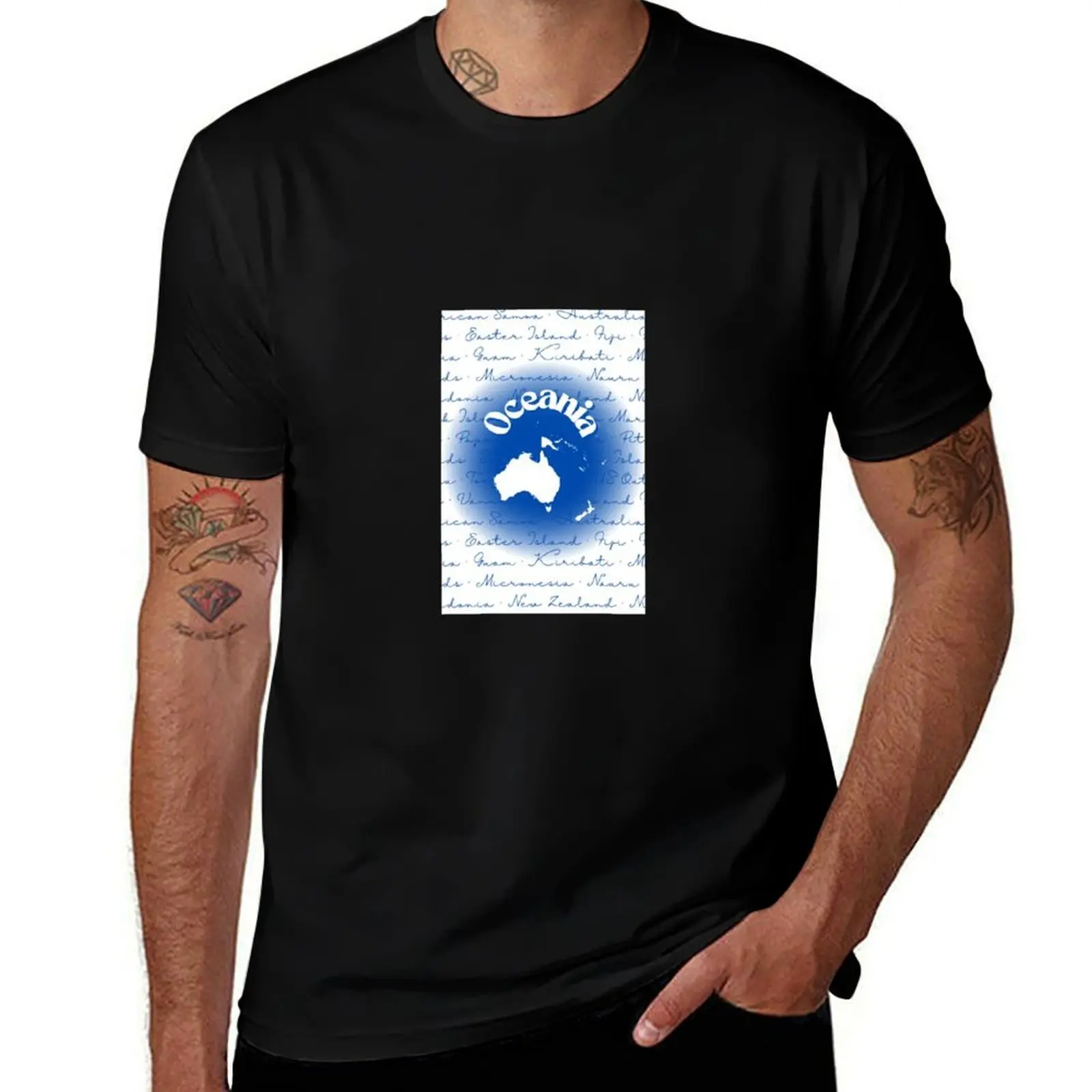 

Australia Aura Poster T-Shirt new edition funny meme t-shirts heavyweights summer tops men clothings