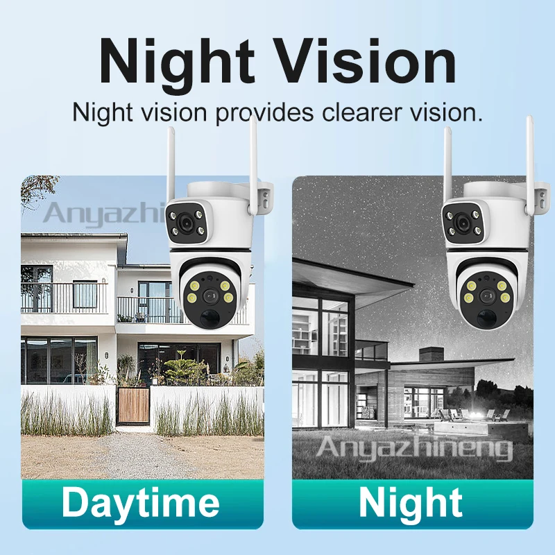 كاميرا مراقبة خارجية تعمل بالطاقة الشمسية مع صوت ثنائي الاتجاه IP66 مقاومة للماء للرؤية الليلية لمواقع البناء والمزرعة