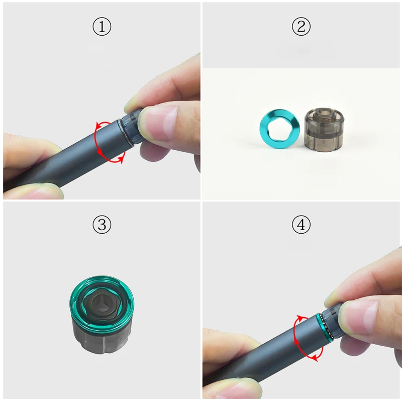 Colorful Caps For IQOS Iluma Decoration Ring Replaceable For Iluma Prime  Accessories With Install Tool Replaceable Cap