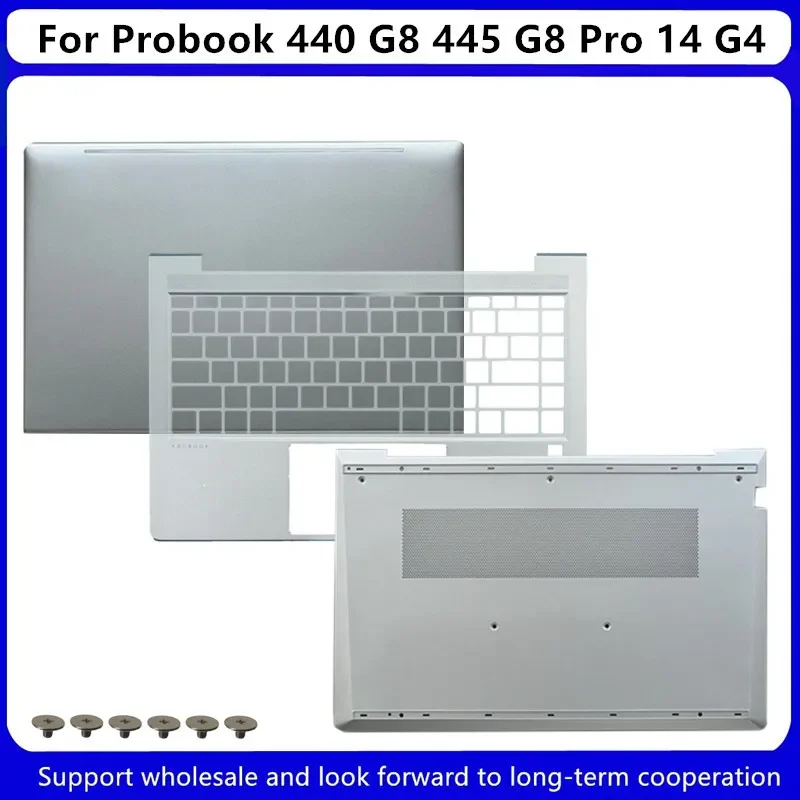 

Новинка для HP Probook 440 G8 445 G8 Pro 14 G4, задняя крышка ЖК-дисплея/чехол для упора для рук 4BX8QTATPPO/Bottom 4CX8QBATP10