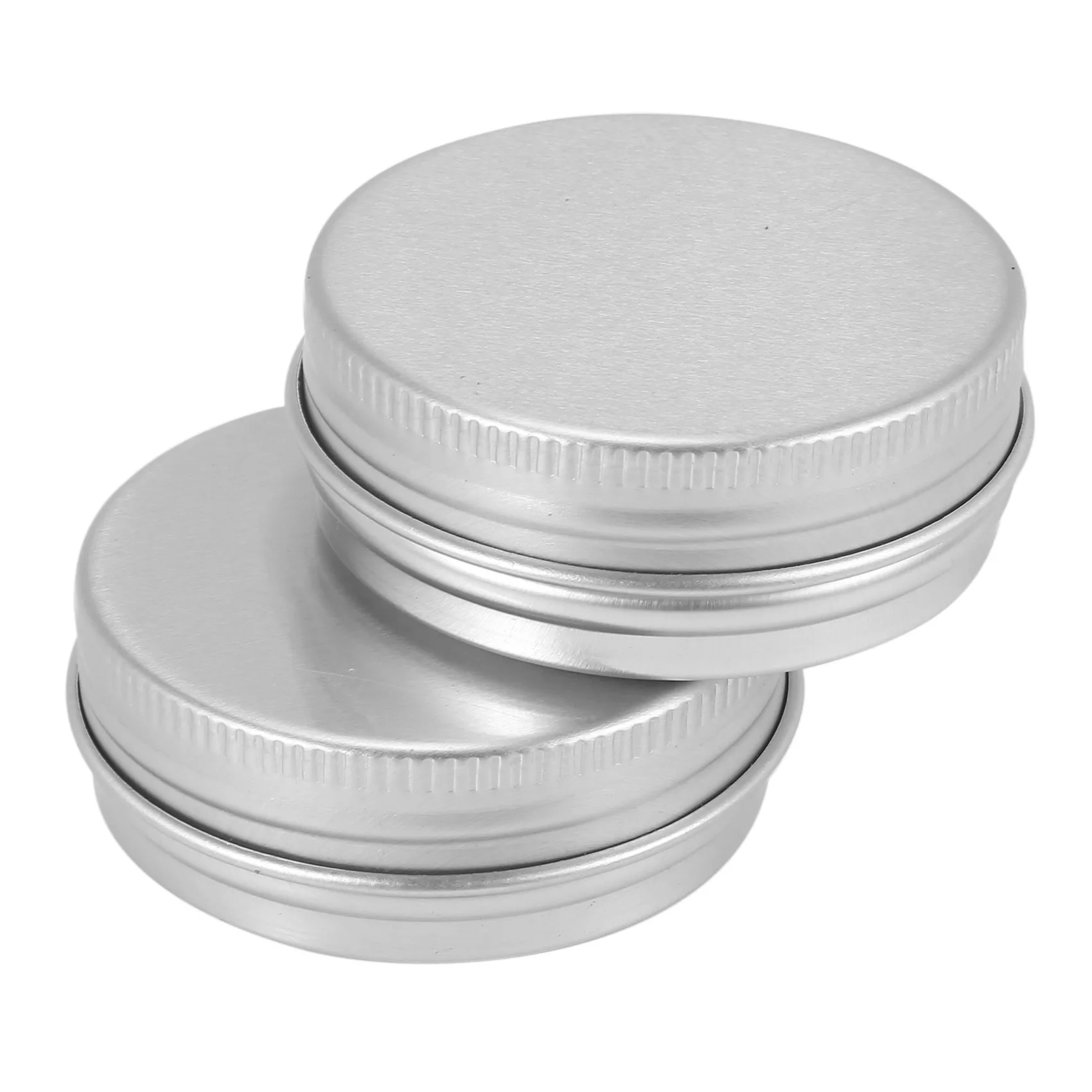 

AB15-90 Pack Screw Top Round Metal Lip Balm Tins Containers Lids (1Oz)