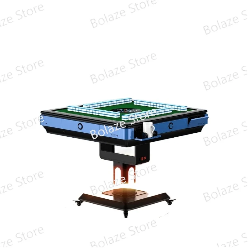 Electric Folding Mahjong Machine, Fully Automatic Dining Table, All-in-one Dual-purpose Mahjong Table, Silent Four-mouth Heating