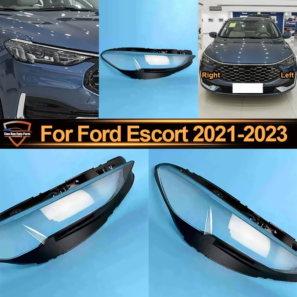 

Headlight Lens Cover Transparent Lampshade Headlamp Shell Plexiglass Auto Replacement Parts For Ford 2021 2022-2023 Escort