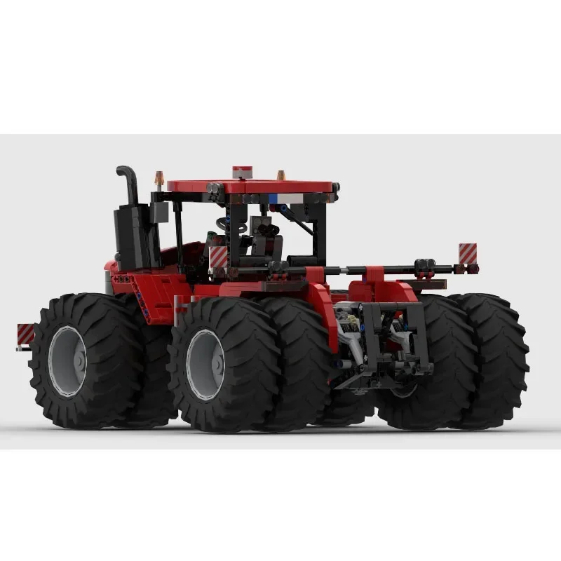 Bloques de construcción de empalme para niños, ensamblaje de Tractor agrícola eléctrico de MOC-174660New, modelo 1233, bloques de construcción de cumpleaños, ToyGift