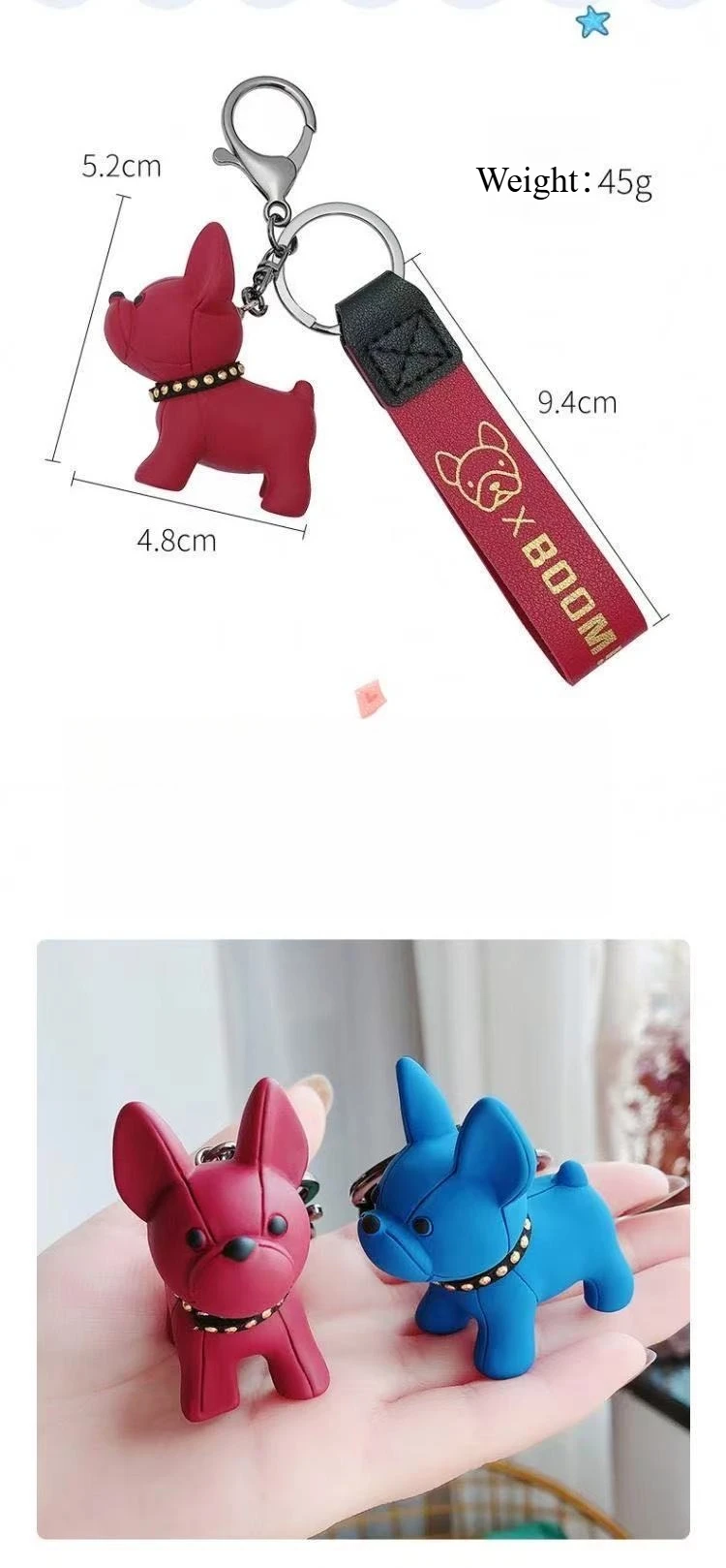 1pc Trendy Resin Key Chain Exquisite Keychain for Woman with Cute Charm Decorative Accessory for Keys, Bags