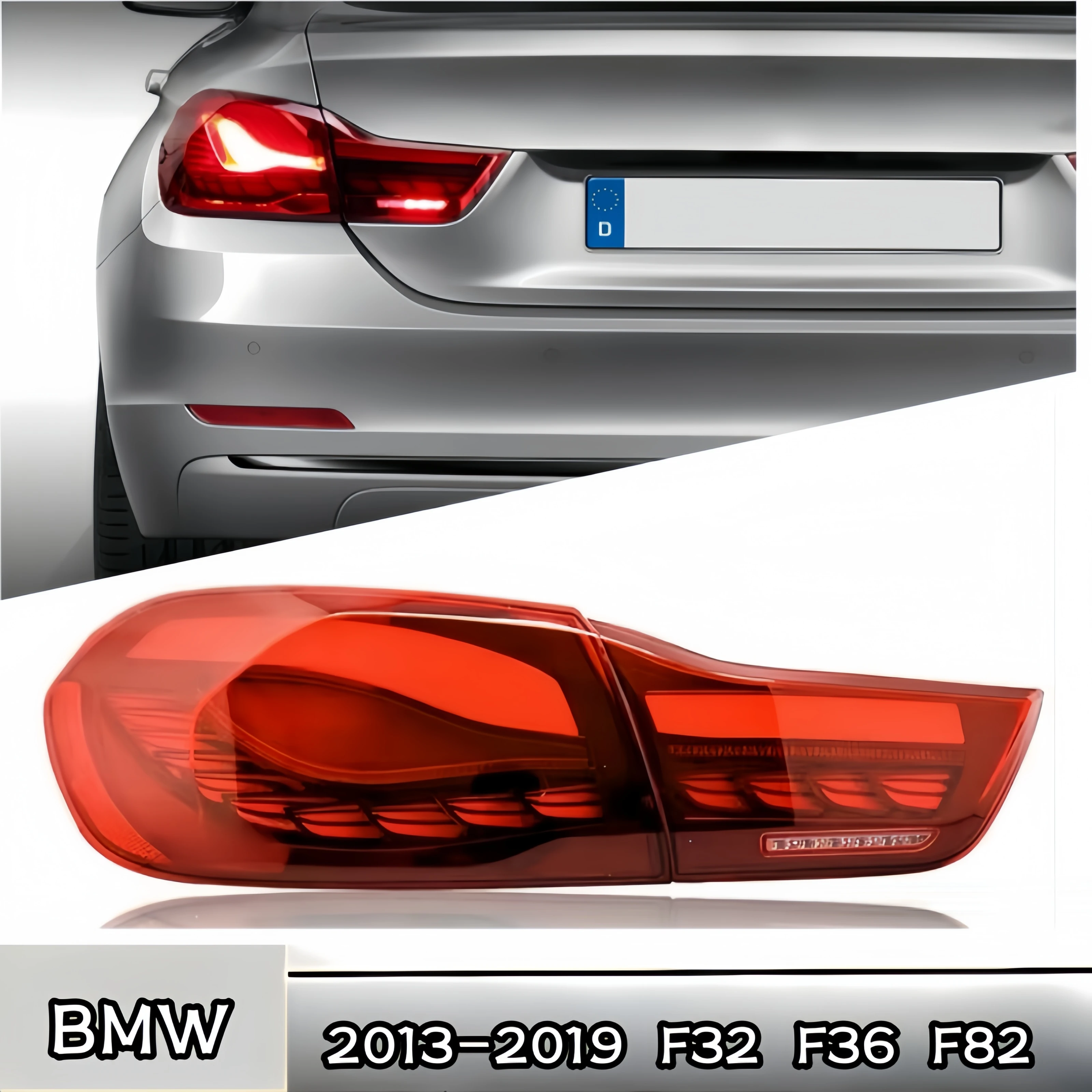 Suitable for BMW 4 Series taillight assembly F32 Dragon scale taillight/F36/F82 modified M4 taillight assembly LED light