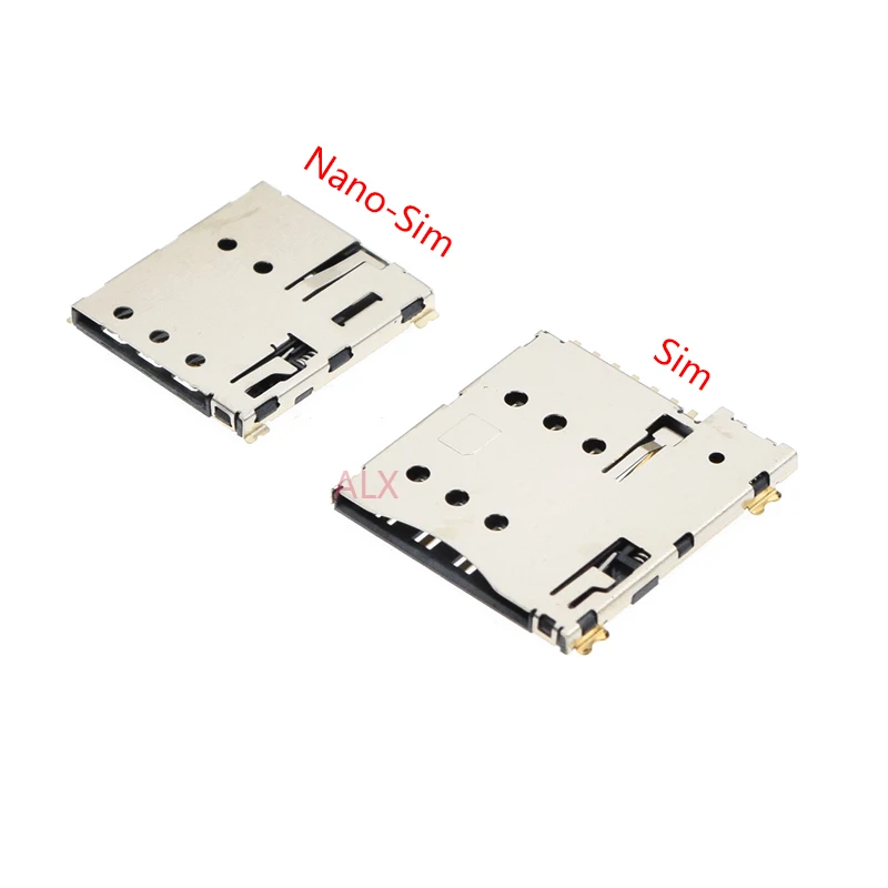 5/10PCS Nano-SIM Card Holder Push Type 7PIN Mini SIM Card Socket Nano Sim Card Connector ROHS Self-Projectile Gold Plating 7P