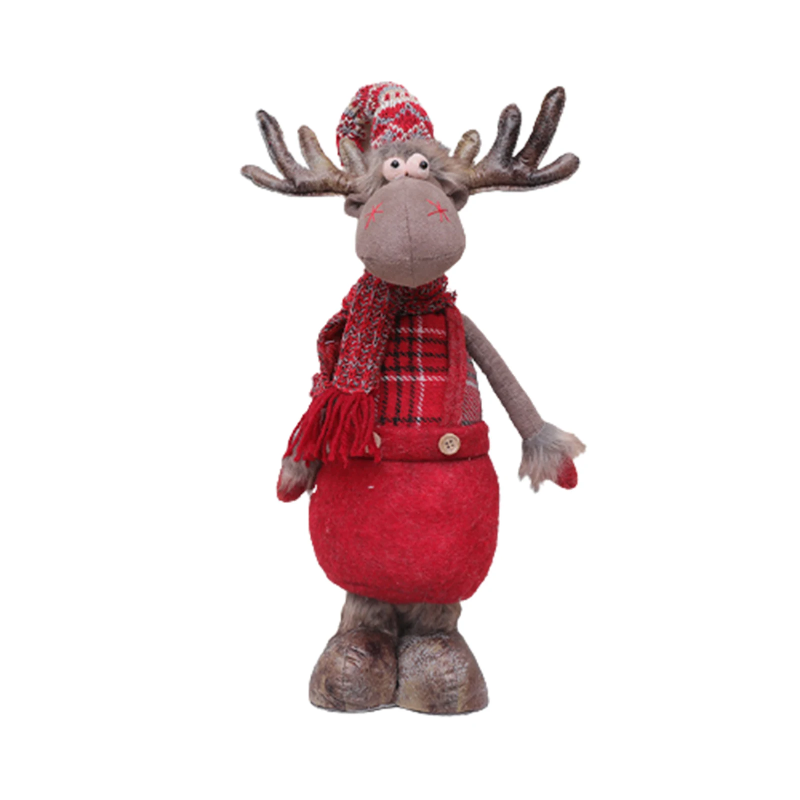 

Рождественская кукла, мягкая мультяшная плюшевая игрушка, милый лось, успокаивающая тряпичная игрушка, сезонное украшение для вечеринки, подарок для детей