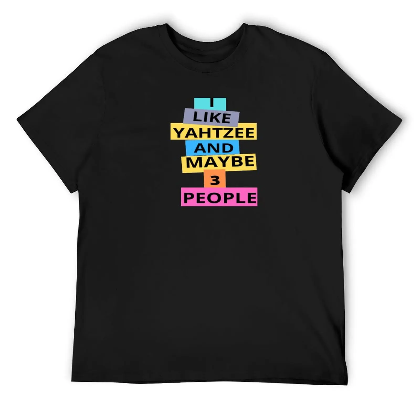 

I Like Yahtzee And Maybe Three People Vintage T-Shirt custom t shirt boys animal print man clothes mens graphic t-shirts funny