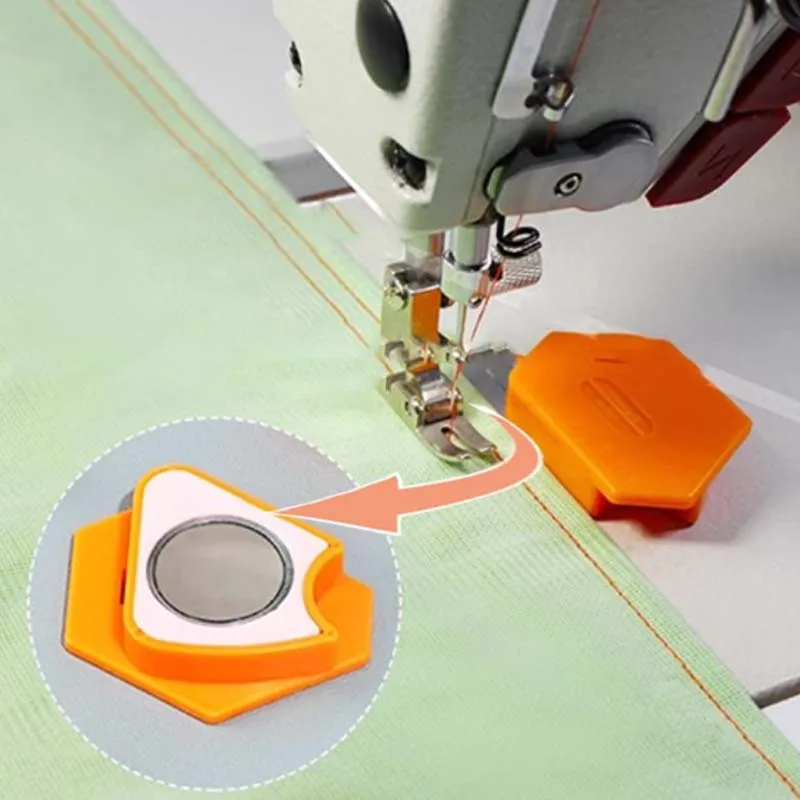 Magnet Lock Stitcher Sewing Machine Accessories New Multi-purpose Magnet Gauge Edge Polygonal Anti-Curling Plastic Positioner