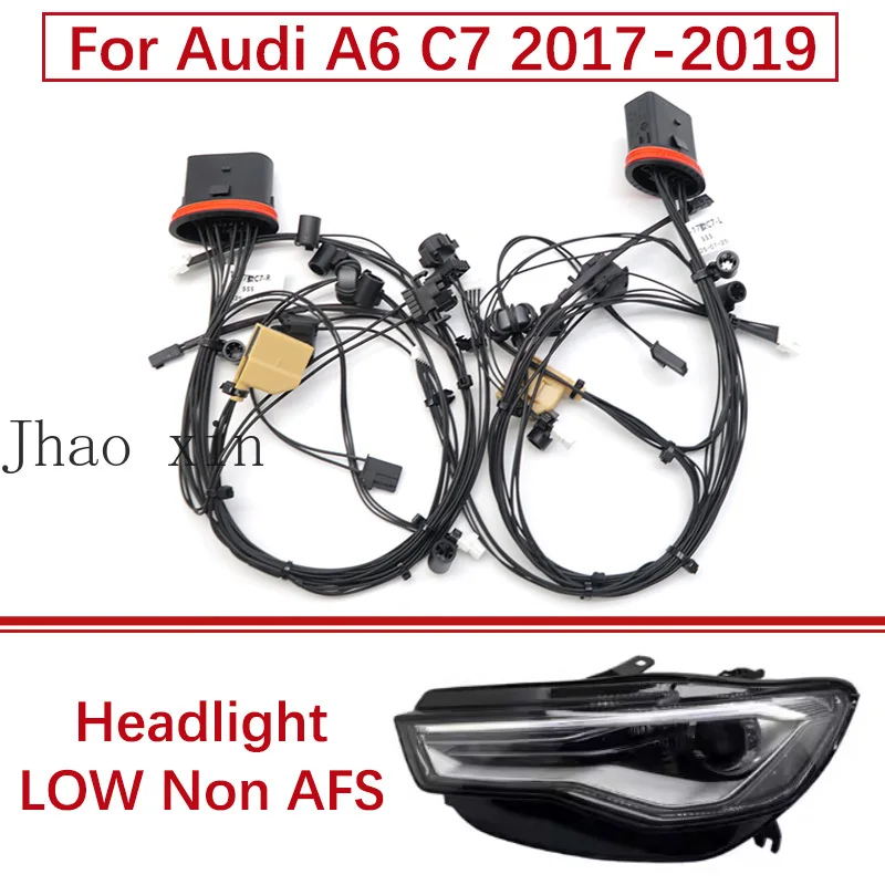 Internal Wiring Harness Plug Circuit Assembly Suitable For Audi A6 C7 2017-2019 LOW Without AFS Car Headlights Wiring Harness